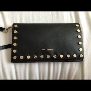 Karl Lagerfeld | Crossbody/Clutch | Gold/Black